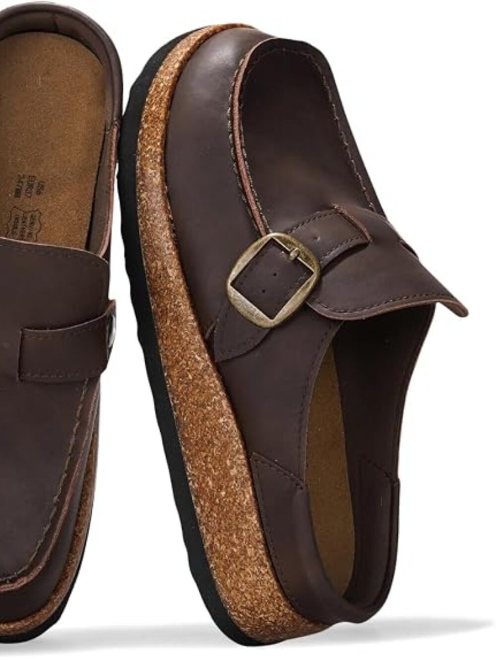 100% Genuine Leather Moccasin Style Clogs for Women - Fall Shoes for Women